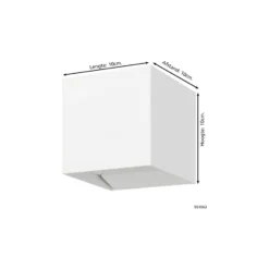 Eglo Vägglampa Calpi 3 Aluminium Vit Up & Down 2.8W 420lm - 830 Varm Vit | IP54