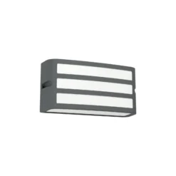 Eglo Vägglampa Camarda Aluminium Antracit | IP54 - Passande för 1x E27