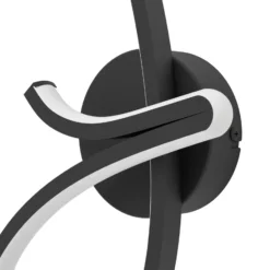 Eglo Vägglampa Cardoncito Stål Svart Vit 12W 1400lm - 827-865 Justerbar Vit