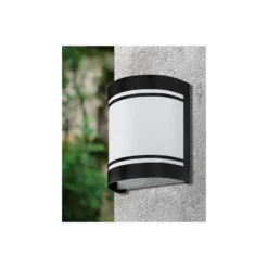 Eglo Vägglampa Cerno Stål Svart | IP44 - Passande för 1x E27