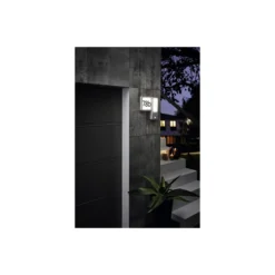 Eglo Vägglampa Cheira Aluminium Silver 2W 300lm - 830 Varm Vit | IP44 - Rörelse- och Ljussensor