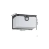 Eglo Vägglampa Croara Solar Svart 7W 800lm - 830 Varm Vit | IP65 - Rörelsesensor