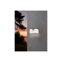 Eglo Vägglampa Croara Solar Svart 7W 800lm - 830 Varm Vit | IP65 - Rörelsesensor