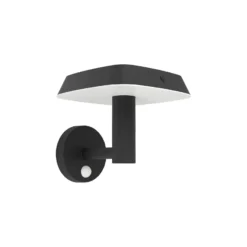 Eglo Vägglampa Dreoli Solar Svart 8W 970lm - 830 Varm Vit | IP65 - Rörelsesensor