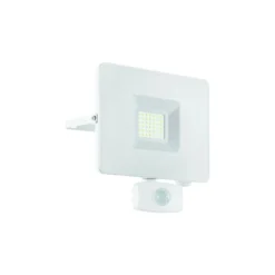 Eglo Vägglampa Faedo 3 Aluminium Vit 31W 3400lm - 850 Kallvit | IP44 - Rörelsesensor