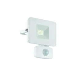 Eglo Vägglampa Faedo 3 Aluminium Vit 10W 1000lm - 850 Kallvit | IP44 - Rörelsesensor