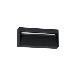 Eglo Vägglampa Maruggio Aluminium Svart 4W 520lm - 830-840-850-865 CCT | IP65
