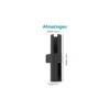 Eglo Vägglampa Montelauro Aluminium Svart Up & Down 7W 800lm - 865 Dagsljus | IP65