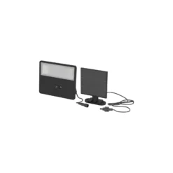 Eglo Vägglampa Panettieri Solar Svart 8W 1600lm - 840 Kallvit | IP65 - Rörelsesensor