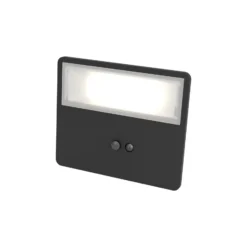 Eglo Vägglampa Panettieri Solar Svart 6W 860lm - 840 Kallvit | IP65 - Rörelsesensor