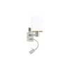 Eglo Vägglampa Pasteri Stål Satin Nickel 40 | IP20 - Inkl. Spot och Exkl. 1x E27