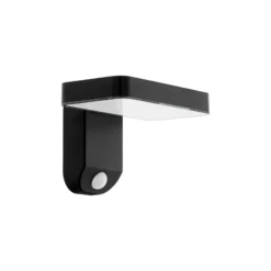 Eglo Vägglampa Pastion Solar Svart 4W 200lm - 830 Varm Vit | IP44 - Rörelsesensor