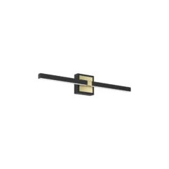Eglo Vägglampa Peguera Aluminium Stål Svart 11W 1165lm - 830 Varm Vit | IP44