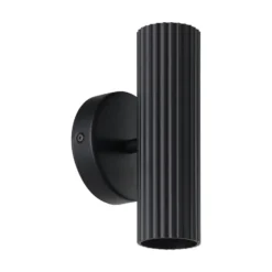 Eglo Vägglampa Portillo Stål Svart Up & Down | Passande för 2x GU10
