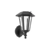 Eglo Vägglampa Prietta Solar Svart 6W 800lm - 827 Extra Varm Vit | IP44 - Rörelsesensor