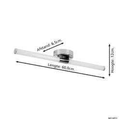 Eglo Vägglampa Ramola Stål Krom 11W 1200lm - 830-865 Justerbar Vit | IP44