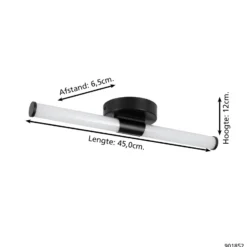 Eglo Vägglampa Ramola Stål Svart 75W 850lm - 830-865 Justerbar Vit | IP44