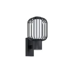 Eglo Vägglampa Ravello Stål Svart | IP44 - Passande för 1x E27