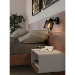Eglo Vägglampa Segovia Stål Svart | Passande För 1x E27