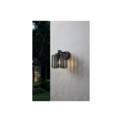 Eglo Vägglampa Selinus Stål Svart | IP65 - Passande för 1x E27