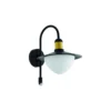 Eglo Vägglampa Sirmione Stål Svart | IP44 - Passande för 1x E27 - Rörelsesensor