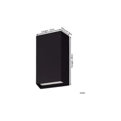 Eglo Vägglampa Spongano Aluminium Svart Up & Down 5W 600lm - 830-840-850-865 CCT | IP65