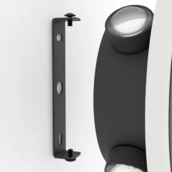 Eglo Vägglampa Talamello 1 Aluminium Svart Vit 12W 1450lm - 830 Varm Vit