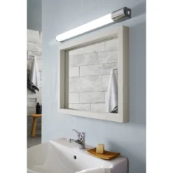 Eglo Vägglampa Tragacete 1 Aluminium Silver 15W 1850lm - 840 Kallvit | IP44