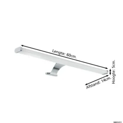 Eglo Vägglampa Vinchio Stål Krom 136W 1600lm - 830 Varm Vit | IP44