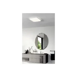 Eglo Vägg och Taklampa Frania Stål Vit 14.6W 1600lm - 830 Varm Vit | IP44
