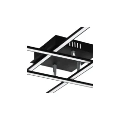 Eglo Vägg och Taklampa Lasana 3 Stål Aluminium Svart 5.3W 700lm - 830 Varm Vit | IP20