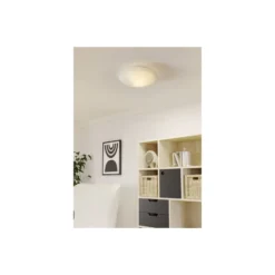 Eglo Vägg och Taklampa Mars Stål Vit | IP20 - Passande för 1x E27