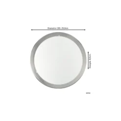 Eglo Vägg och Taklampa Planet Stål Satin Nickel | IP20 - Passande för 1x E27