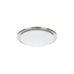 Eglo Vägg och Taklampa Planet Stål Satin Nickel | IP20 - Passande för 1x E27