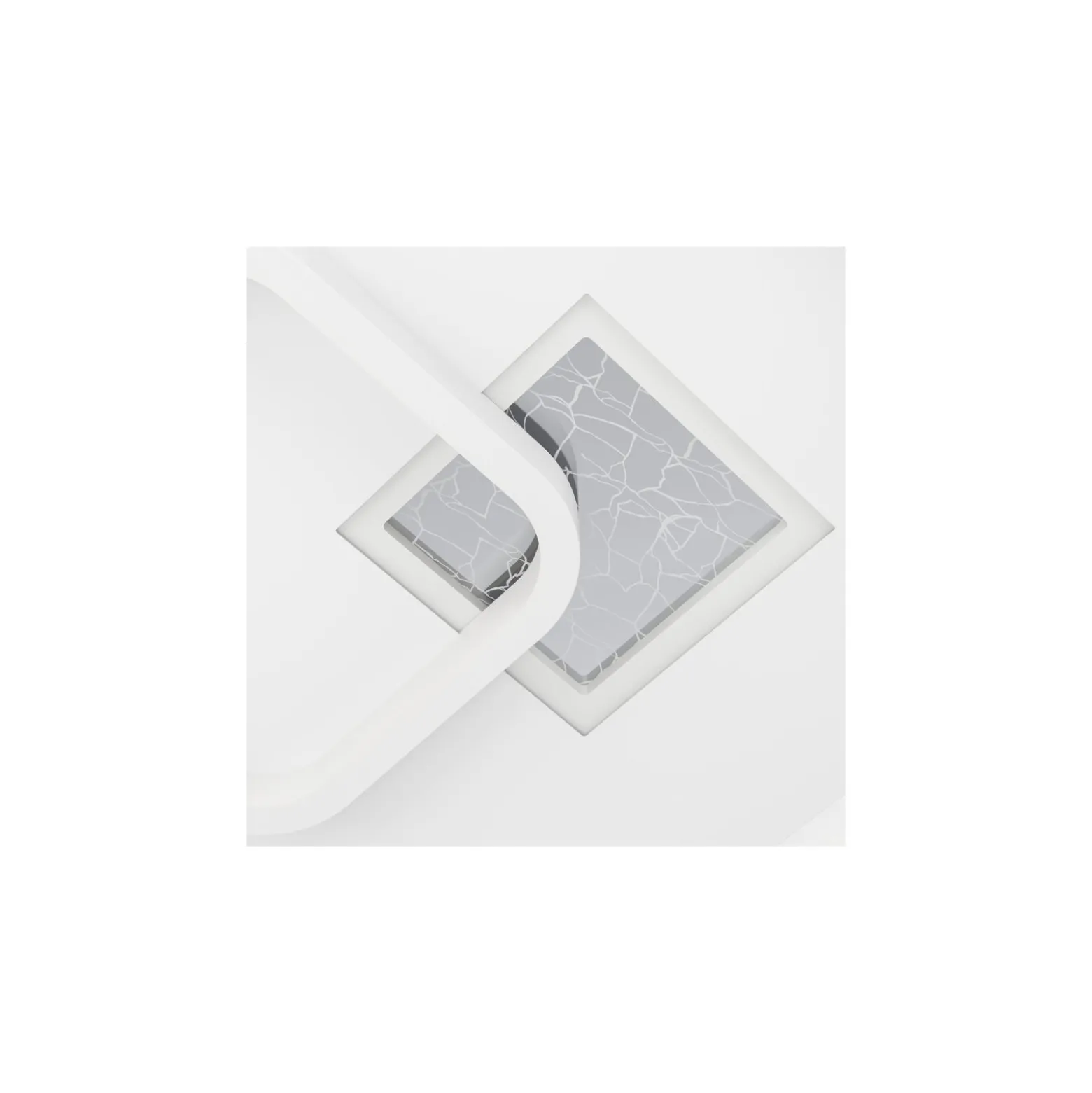 Eglo Vägg och Taklampa Tiriolo Stål Vit Silver 16.2W 2100lm - 840 Kallvit | IP20