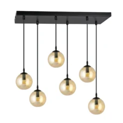 Emibig Pendellampa Cosmo Stål Svart | Passande för 6x E14 - Max 10W