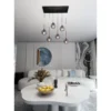 Emibig Pendellampa Cosmo Stål Svart | Passande för 6x E14 - Max 10W