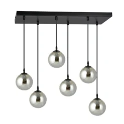 Emibig Pendellampa Cosmo Stål Svart | Passande för 6x E14 - Max 10W