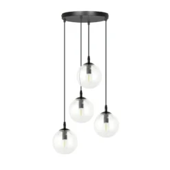 Emibig Pendellampa Cosmo Stål Svart | Passande för 4x E14 - Max 10W