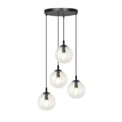 Emibig Pendellampa Cosmo Stål Svart | Passande för 4x E14 - Max 10W