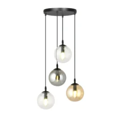 Emibig Pendellampa Cosmo Stål Svart | Passande för 4x E14 - Max 10W