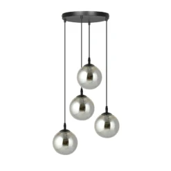 Emibig Pendellampa Cosmo Stål Svart | Passande för 4x E14 - Max 10W