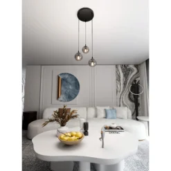 Emibig Pendellampa Cosmo Stål Svart | Passande för 3x E14 - Max 10W