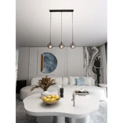 Emibig Pendellampa Cosmo Stål Svart | Passande för 3x E14 - Max 10W