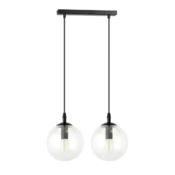 Emibig Pendellampa Cosmo Stål Svart | Passande för 2x E14 - Max 10W