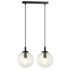 Emibig Pendellampa Cosmo Stål Svart | Passande för 2x E14 - Max 10W