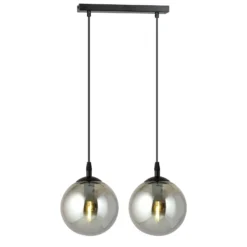 Emibig Pendellampa Cosmo Stål Svart | Passande för 2x E14 - Max 10W