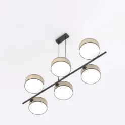 Emibig Pendellampa Drumz Stål Brun | Passande för 6x E14 - Max 10W