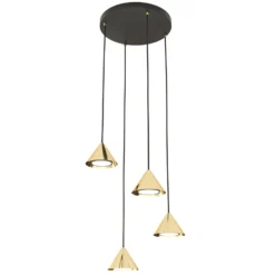 Emibig Pendellampa Elit Stål Guld | Passande för 4x GX53 - Max 10W