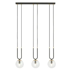 Emibig Pendellampa Glam Stål Svart | Passande för 3x E14 - Max 10W